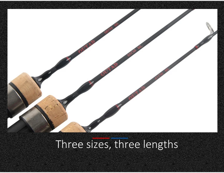 New Fishing Rod ML Power 41cm/50cm/56cm Portable Ice fishing Rods