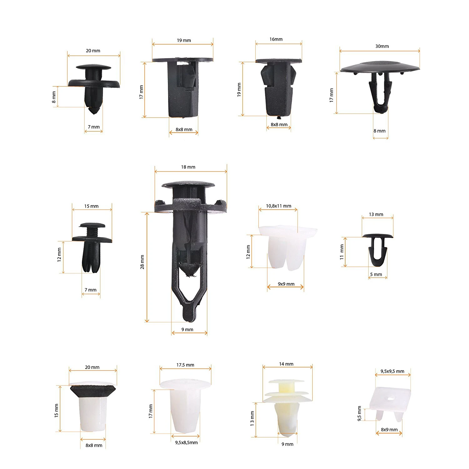 166x автомобильные зажимы для вентиляционных отверстий набор зажимов панели