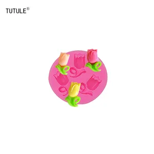 Новый настоящий Fda пост, Новый мини-цветок из полимерной глины, художественная выпечка кондитерских изделий, форма для пищевых продуктов, жидкая, зеленая