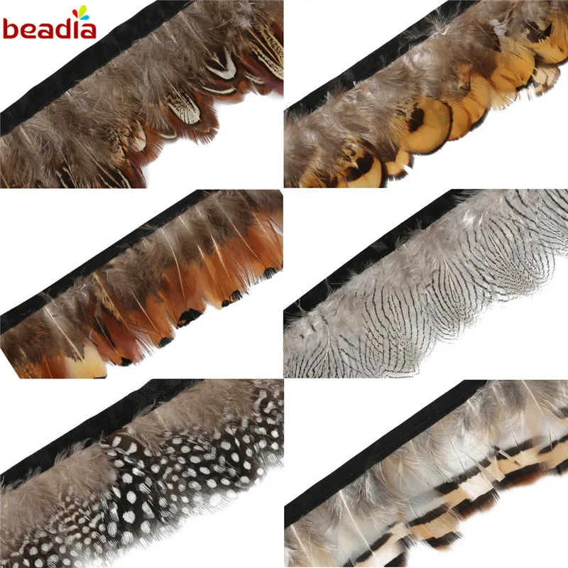 Новые 10 м/лот натуральные перышки петуха Отделка Красочные крашеные Куриные