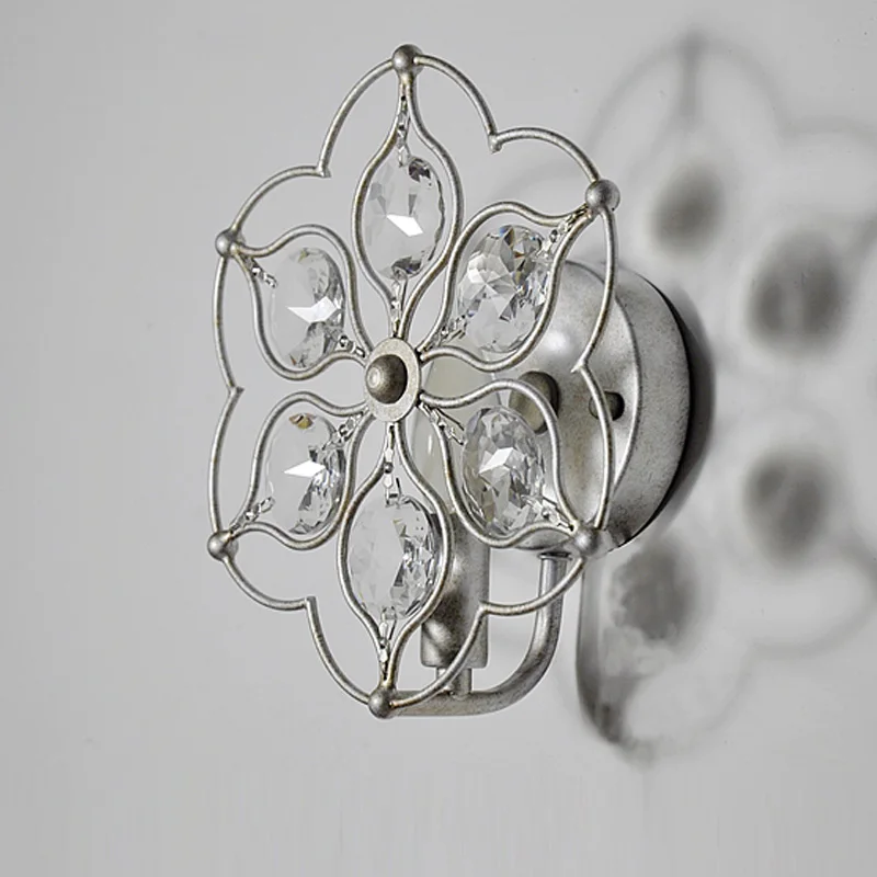 Американский Железный настенный светильник прикроватный художественный Ретро