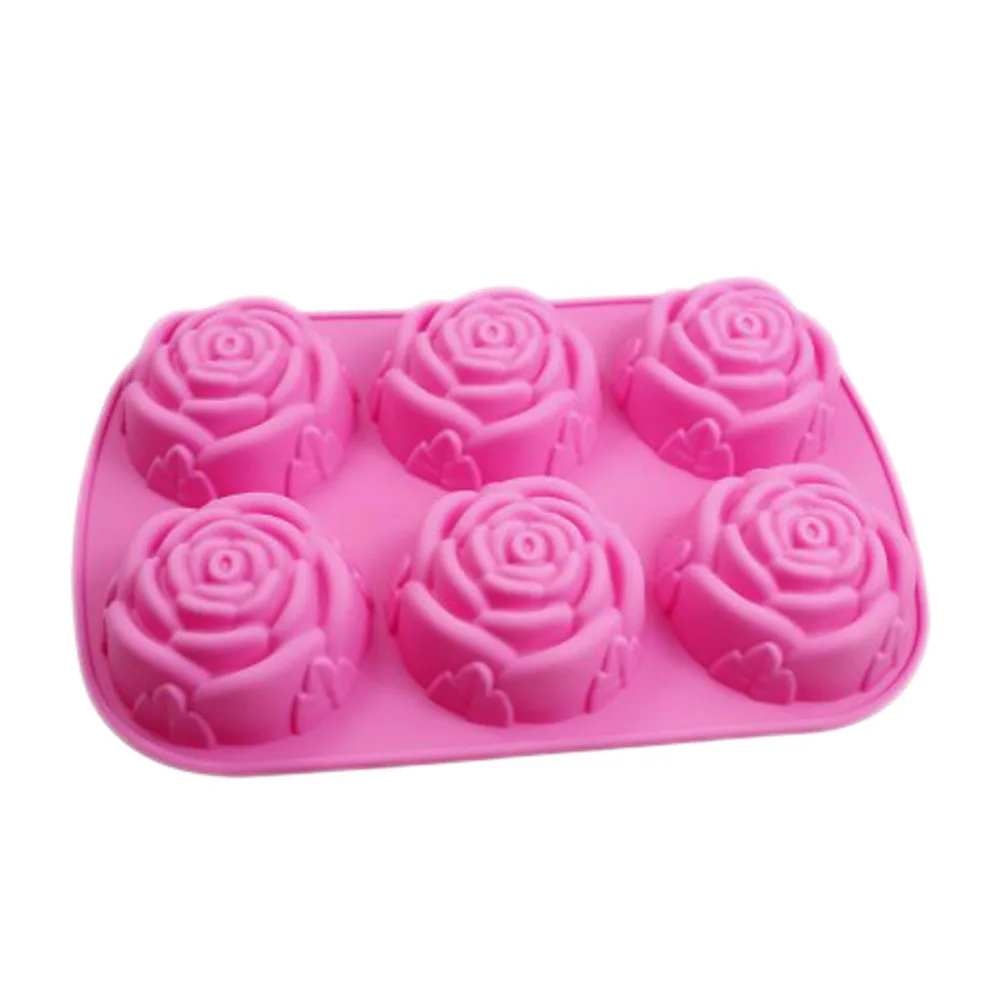 Фото Силиконовая форма для выпечки 6 цветов|soap moulds|kitchen bakingsilicone mold - купить