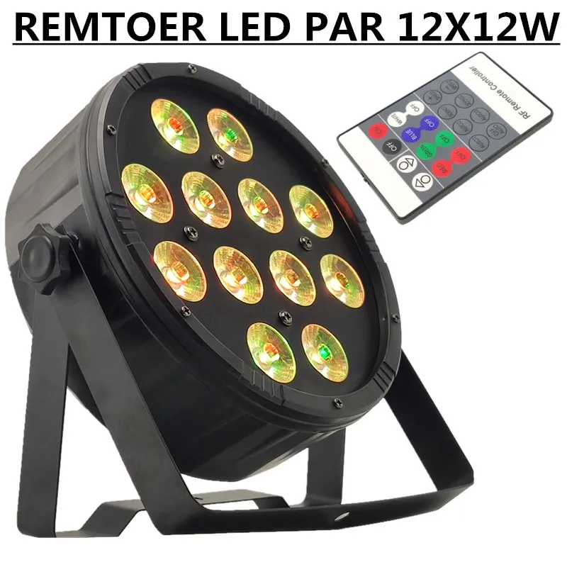 RGBW дистанционный светодиодный прожсветильник Тор par 12X12W dmx512 для дискотеки