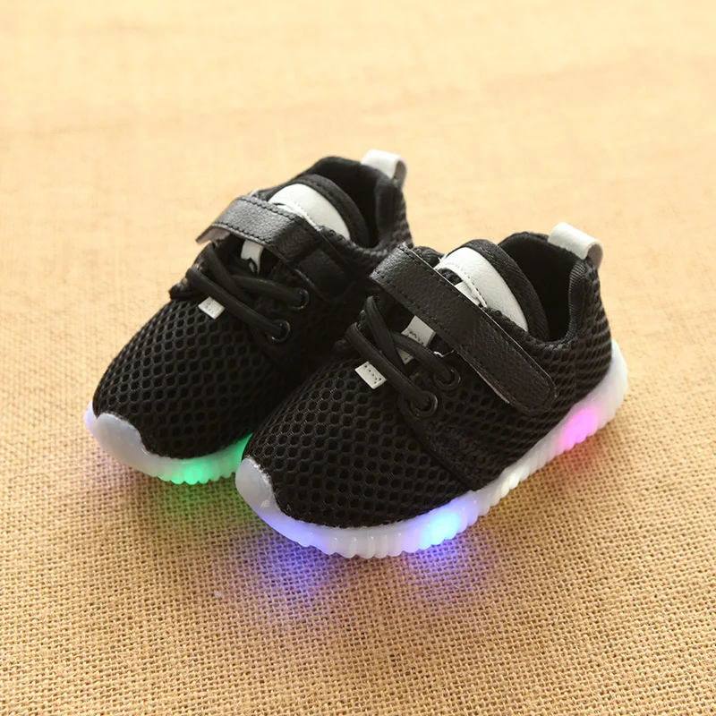 2017 new Eur 21-30 kids fashion shoes with led light up luminous glowing sneakers toddler boys girls sneaker | Детская одежда и