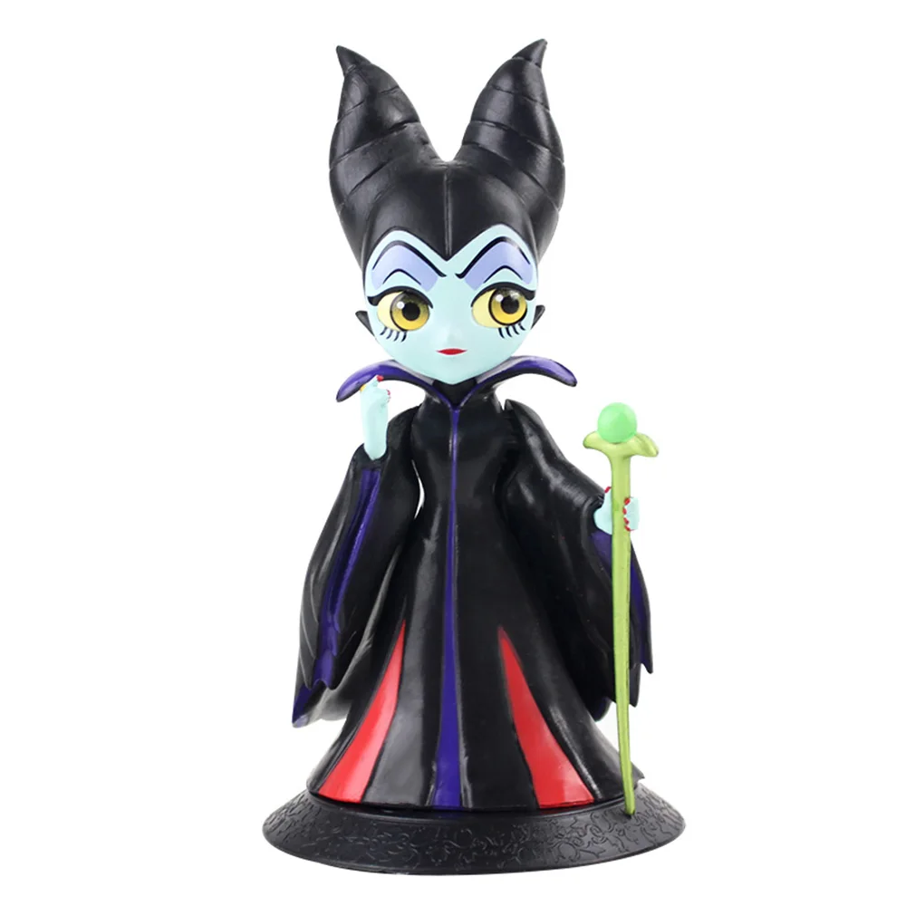 Witch B opp bag Q Posket Princess Figures Mermaid Ariel Rapunzel Belle QPosket Characters Collectible Modle Dolls Kids Girls Toys Gifts - Цвет: Witch B opp bag