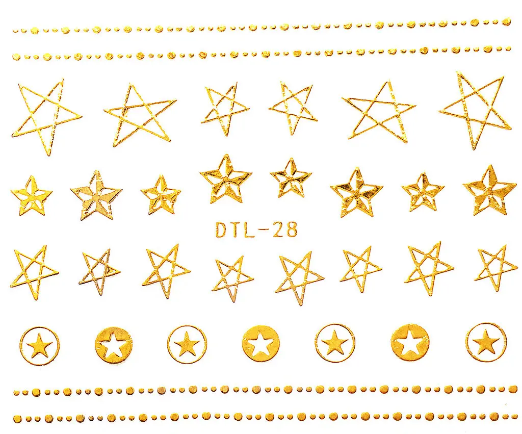 DTL028 Rocooart DTL025-048 переводные наклейки для ногтей 3D Золотые английские короны наклейки для ногтей наклейки для маникюра s - Цвет: DTL028