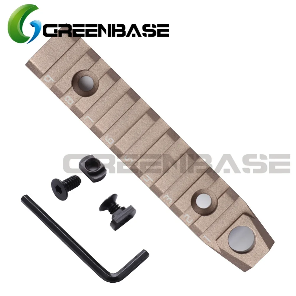 Greenbase 9 слотов M LOK секция рельса двойной интерфейс 3/8 &quotQucik Съемная розетка QD