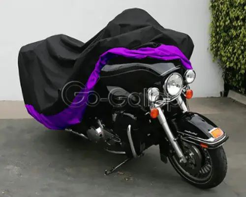 XXXL фиолетовый мотоциклетный чехол подходит для Honda Goldwing 1500 1800/Harley Street скользящий Electra Glide Ультра классический FLHTCU Touring