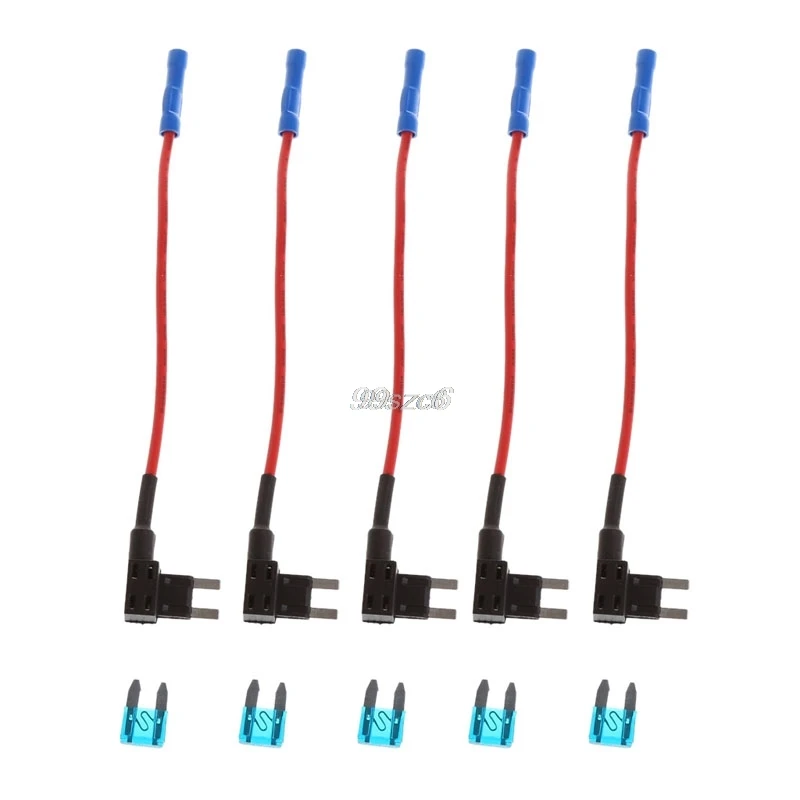 5 шт. 15A/20A/25A/30A мини предохранитель держатель коробки ACS ATO ATC Piggy Back Tap быстрая и