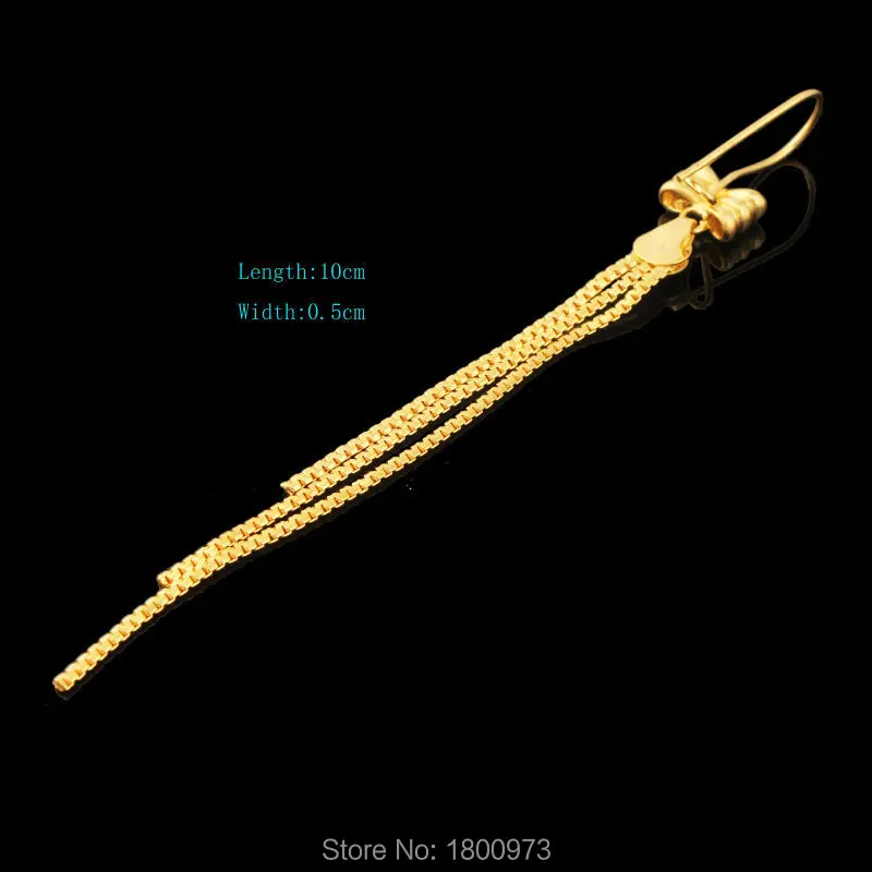 Adixyn Модные женские Дамские Висячие золотые висячие серьги с бахромой оптовая