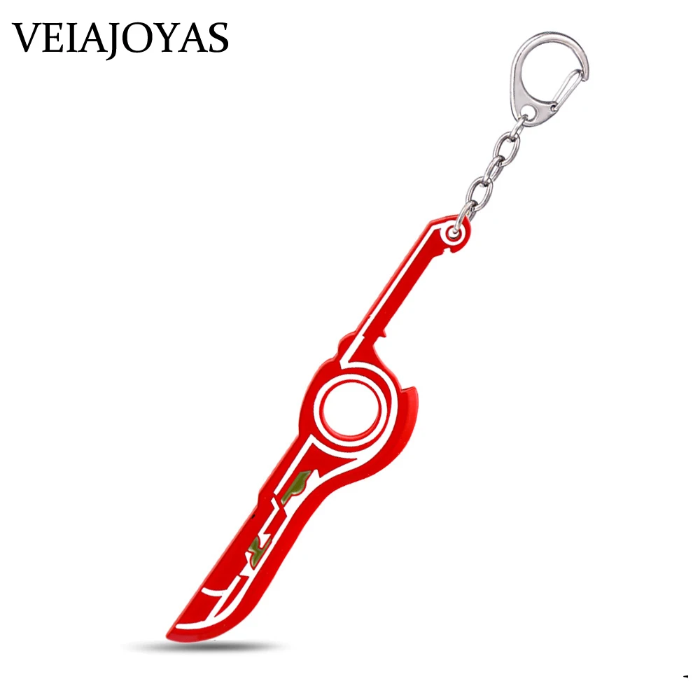 Xenoblade хроники брелок красный меч MONADO сплав кулон chaveiro автомобильный брелки Для