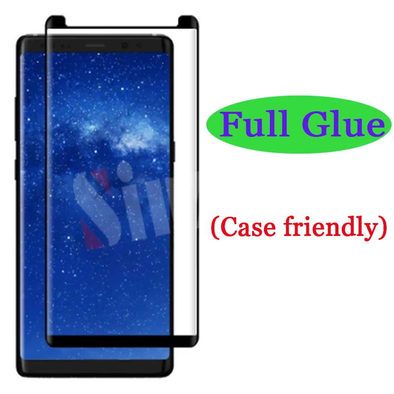 Sinzean 25 шт./лот для Samsung Galaxy Note 8 /Note 9 3D изогнутый полный клей чехол дружественное