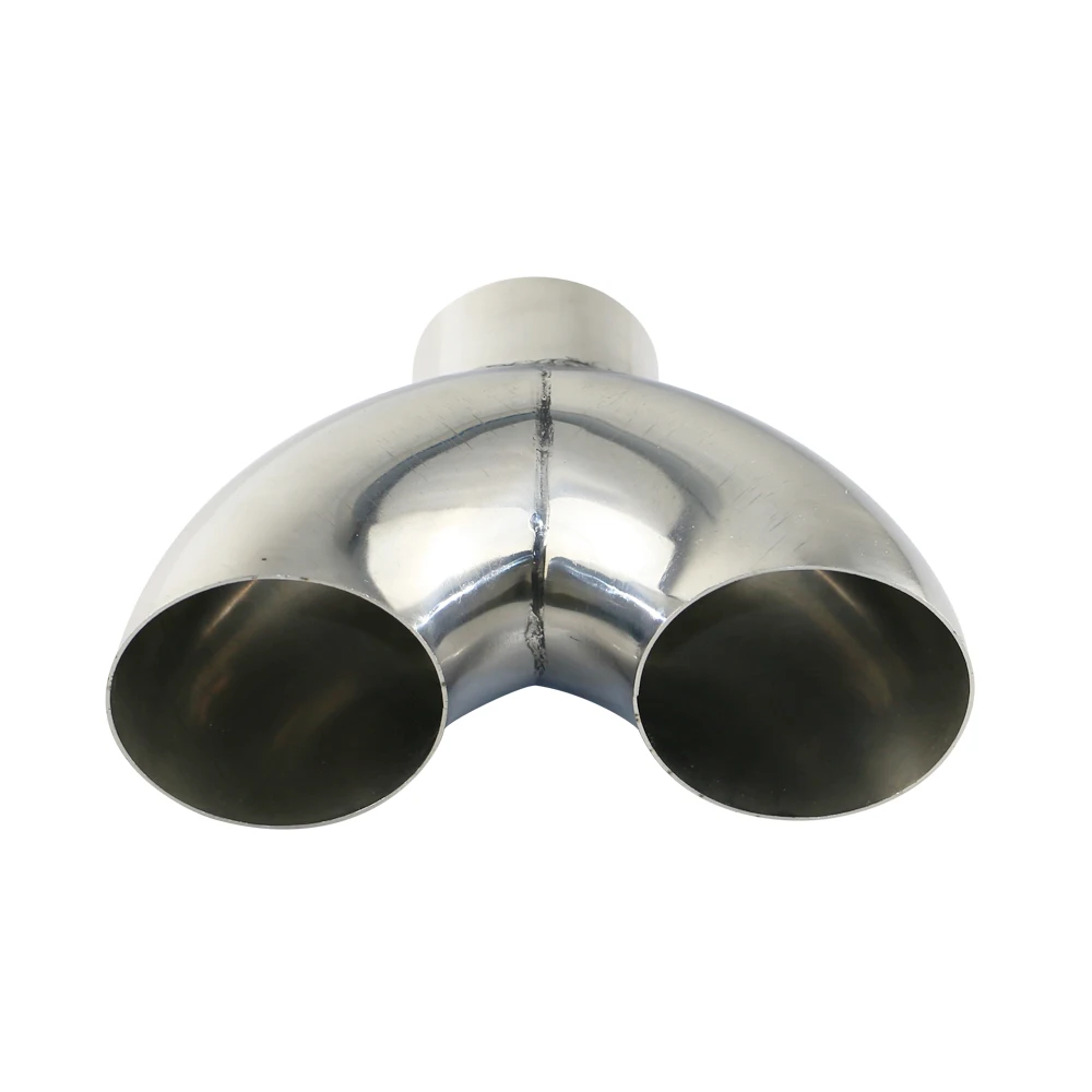 Высокое качество нержавеющая сталь 201 выхлопная Y-PIPE автомобиля 2 ''2,25'' 3 ''в/из автомобиля глушитель y-труба в 1 мм Толщина