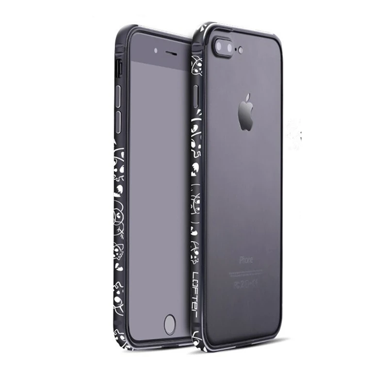 iphone8plus Дизайн металлический бампер для iPhone6/6s/i6plus/i 6s Плюс/i7/7 plus/ i8/i8plus, чехол защитный Coque Capinha - Color: iphone8plus