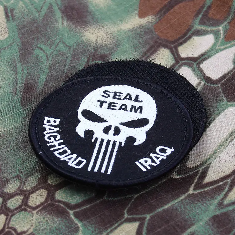 TSNK army military badge Patch &quotPunisher/SEAL TEAM&quot patch | Тематическая одежда и униформа