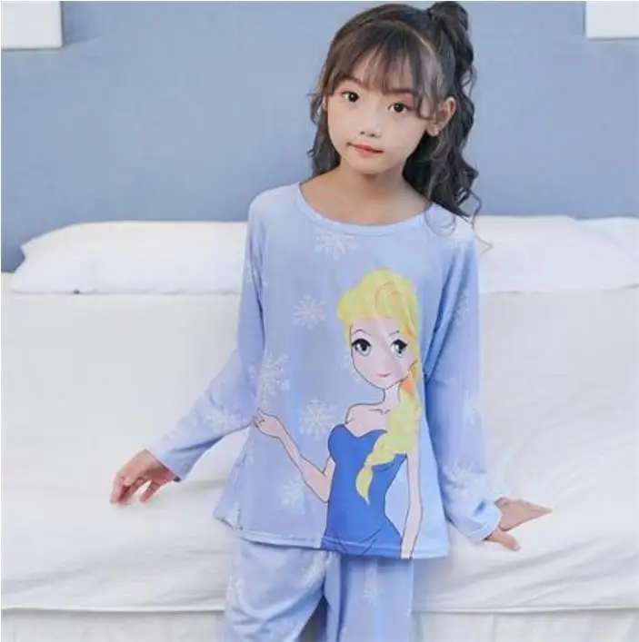 style 16 Детский комплект с длинными рукавами; модная Пижама; одежда для сна; детский подарок на день; детская пижама для отдыха с героями мультфильмов; милые пижамы для девочек - Цвет: style 16
