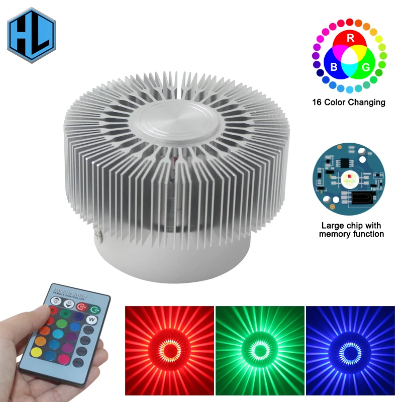 Комнатное освещение RGB подсолнечник настенный светильник для дома промышленное