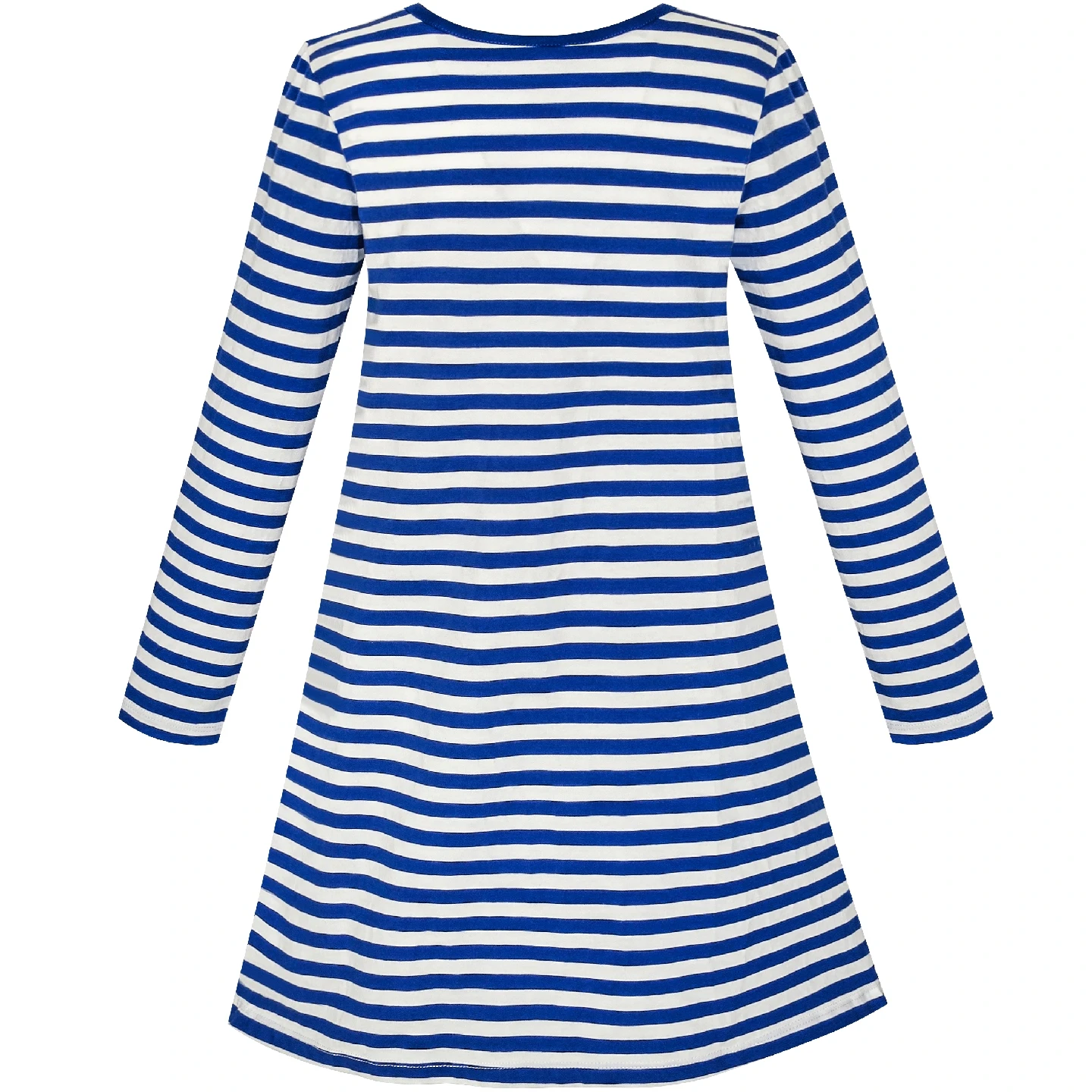 Sunny Fashion платья для девочек Длинный рукав Хлопок Мультфильм Блестки Розовый В