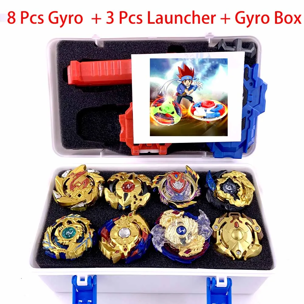 Все топы набор пусковых устройств Beyblade GT God Bey blade blades Burst высокая производительность Battling Top Toys для детей Bables Bayblade - Цвет: SNH-HJ-12