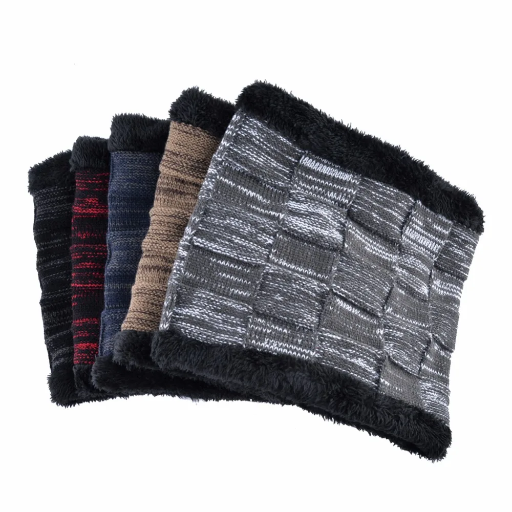 шапка мужская зимняя бини для мужчин толстые вязаные клетчатые шапочки добавить