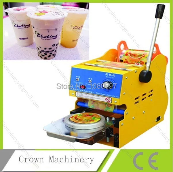 Ручная машина для запечатывания пластиковых стаканчиков молока и чая|machine color|cup