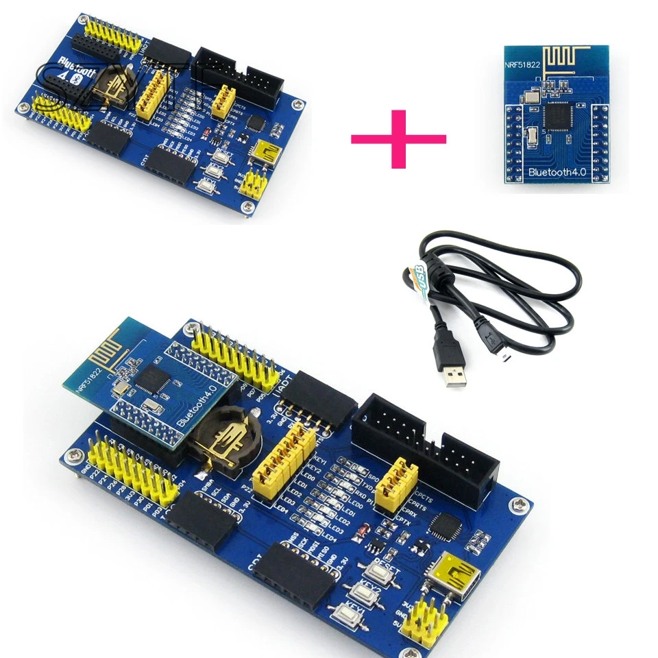 J34 Бесплатная доставка NRF51822 BLE4.0 Bluetooth оценочная плата 2 4G беспроводной модуль
