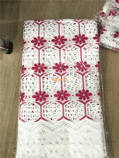 Розовый swiss voile lace in switzerland tissu dentelle white nigerian lace fabrics african dresses for women swiss lace fabric 7yard/lot - Цвет: Розовый