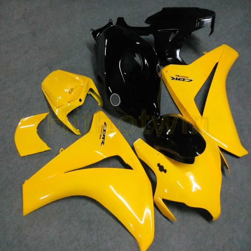L Пользовательские Обтекатели мотоцикла для HONDA CBR1000RR 2008 2009 2010 2011 мотор панели+ Botls+ литьевая форма серебристо-серый - Цвет: L