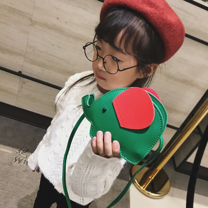 Детские сумки-мессенджеры с животными сумка через плечо С Рисунком Слона для