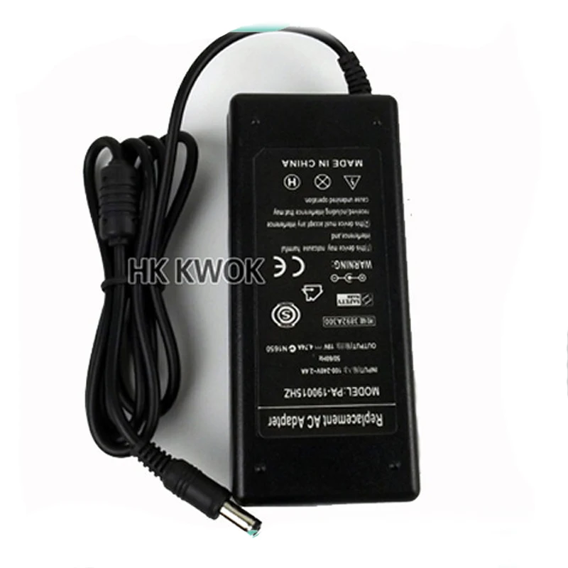 Зарядное устройство для ноутбука asus F3 L5 M50 P80 U3 W3 L3 K40 Series 8 шт./лот 19 в 5 А 2 * мм 90