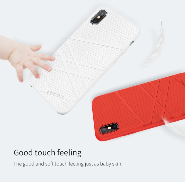 Nillkin жидкий силиконовый PC мягкий гибкий чехол Чехол для Iphone X чехол с микро-волоконной внутренней крышкой для iPhone X оболочка хорошее касание
