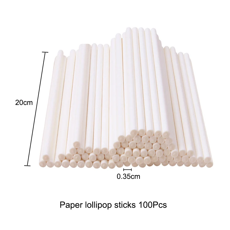 100 шт. 10 см/15 см/20 см длиннее три размера с твердым сердечником Бумажные палочки