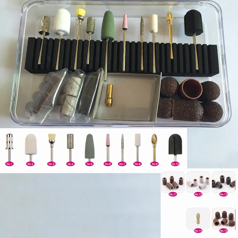 32 шт./компл. фотометрическая машинка для маникюра пилки из карбида наборы сверл