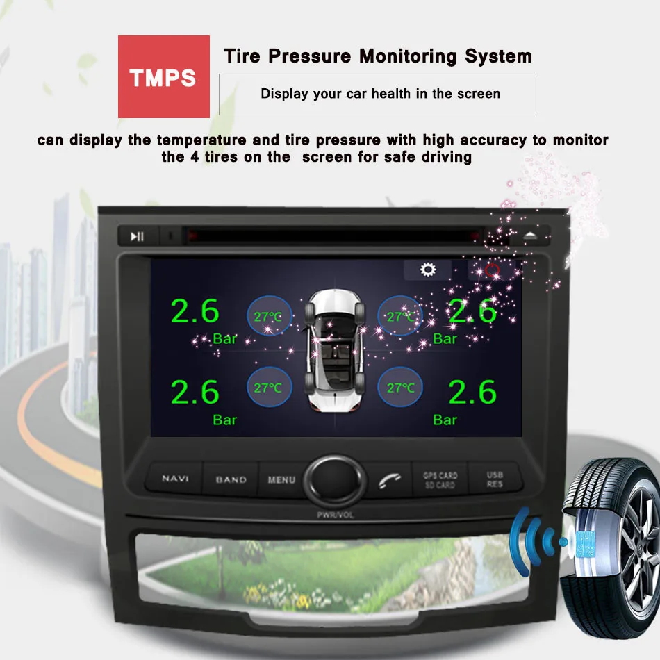 " Android 9,0 автомобильный dvd-плеер для Ssangyong New Actyon/Korando 2010-2013 с восьмиядерным процессором 4 Гб Ram Авторадио Мультимедиа gps Navi