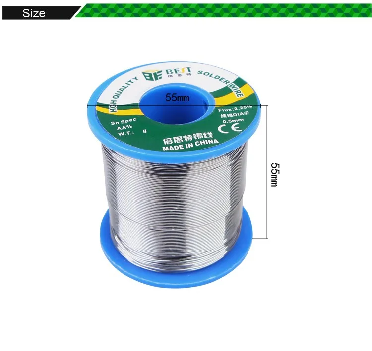 Высокое качество 0,5 мм 0,6 мм 0,8 мм 1,0 мм Оловянно-свинцовый припой оловянный провод 500 г 60/40 расплава канифоль ядро