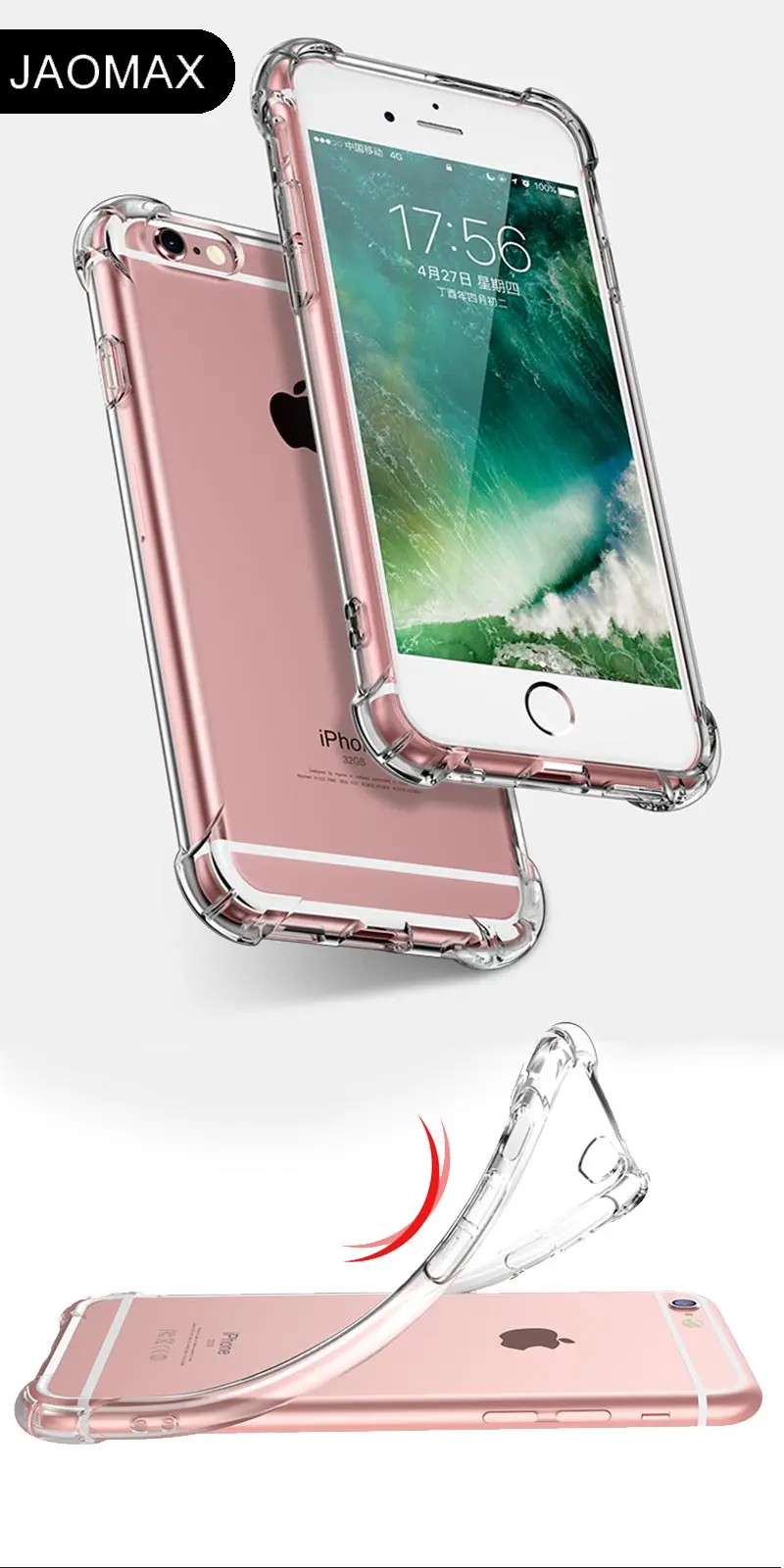 Jaomax противоударный Броня прозрачный настраиваемый чехол для телефона iPhone 11 Xs Max 6 7 8 Plus Xr защита задней крышки Capa Fundas