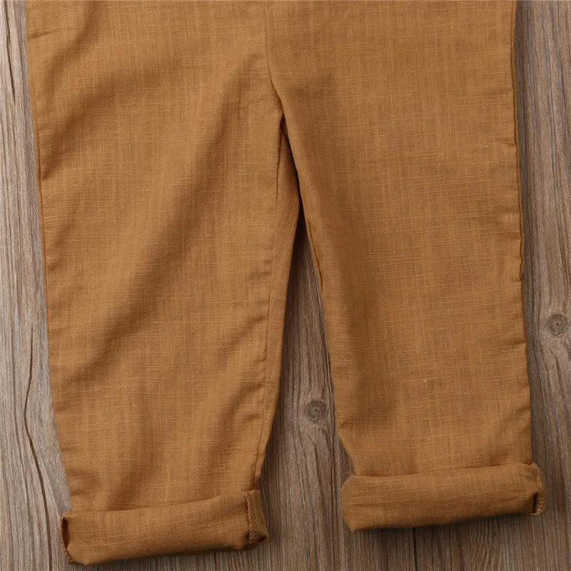 Повседневный летний комбинезон для маленьких мальчиков и девочек унисекс