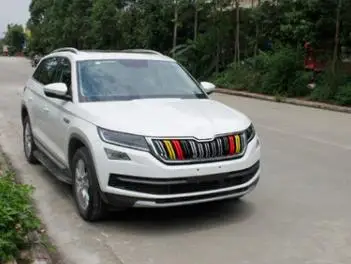 Автомобильный Стайлинг ABS краска в решетке Декоративная полоса три цвета 6 шт.