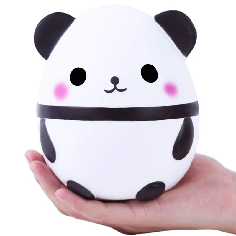 Panda White Jumbo Kawaii Panda мягкий медленно поднимающийся креативный животный кукла мягкая сжимающая Игрушка хлеб аромат снятие стресса развлечение для детей Рождественский подарок - Цвет: Panda White