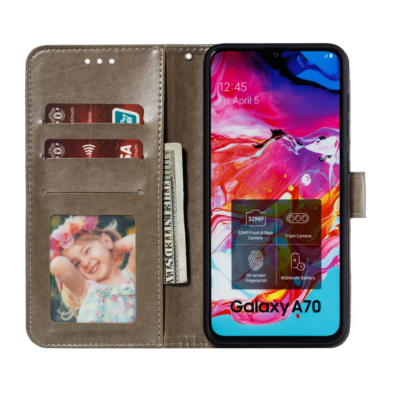 Цветной кожаный чехол для кошелька чехол для samsung Galaxy A10 A20 A30 A40 A50 A60 A70 J4 J6 A6 A8 S9 S10 плюс A7 A9 A20E S10e