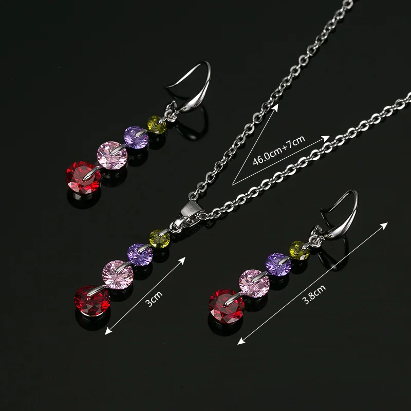 Новинка женский ювелирный комплект из колье и серёг гипоаллергенной меди |