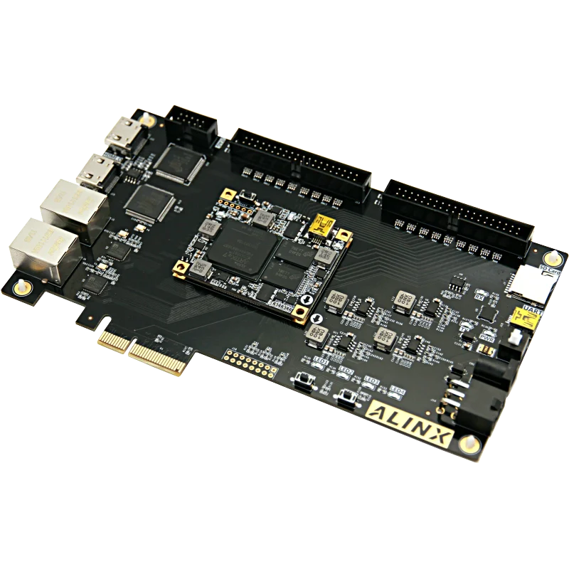 Макетная плата Alinx XILINX A7 FPGA Black Gold основная для разработки процессор PCIE X4 AX7103 с