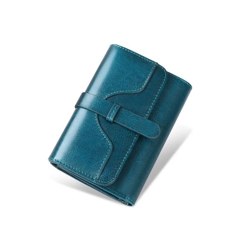 Кошелек NewTri Fold из натуральной кожи для женщин короткий роскошный брендовый