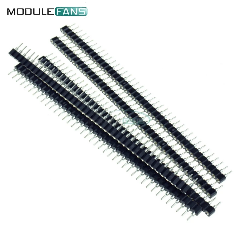 5 шт. 2 54 мм 40 P PIN однорядные 40Pin Круглый Женский штыревой разъем Diy Электронные