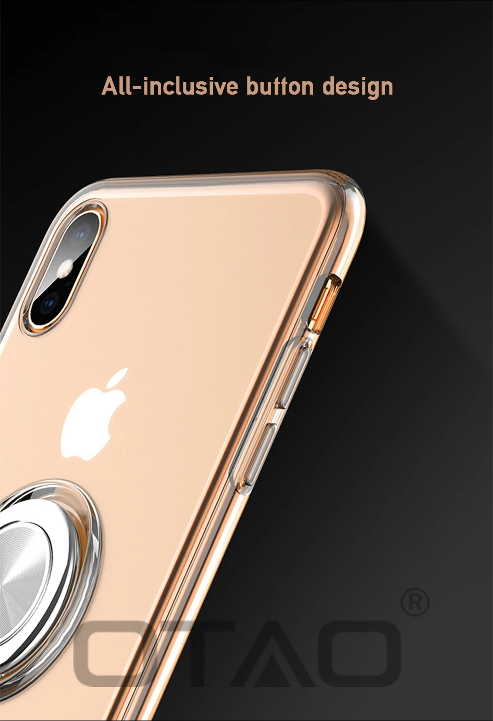 OTAO Ультратонкий Мягкий ТПУ магнит чехол для телефона для iPhone XS MAX X XR полный корпус тонкий защитный чехол для iPhone 8 7 6 6S Plus Coque