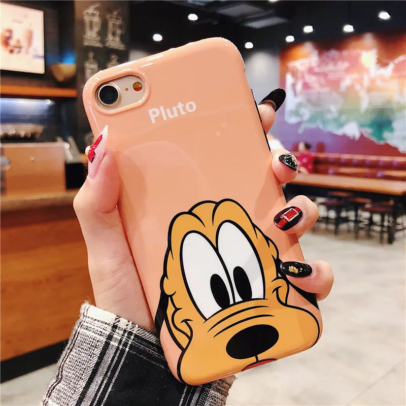Чехол + закаленное стекло для iphone 6 6s 7 8 plus X Xs чехол телефона милый мультяшный Гуфи