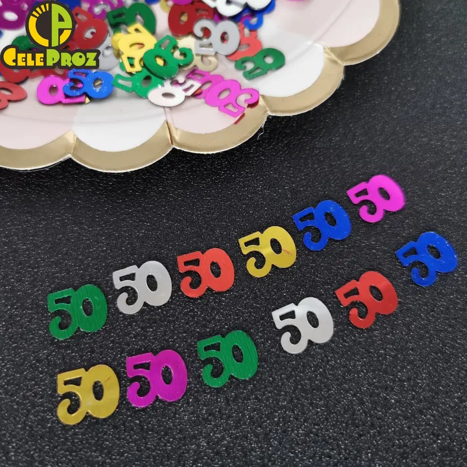 15 гр. количество 60 конфетти 60th Юбилей десятилетия Таблица Конфетти DIY событие