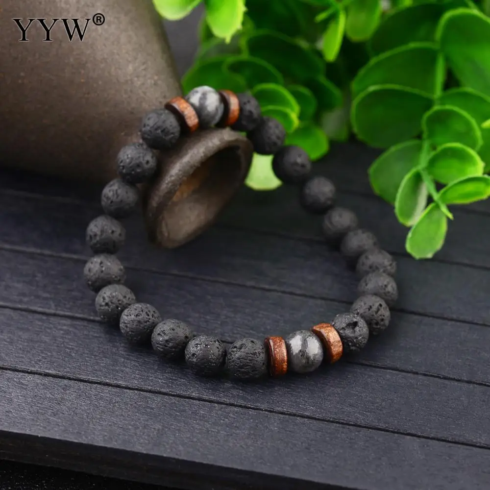 Браслет из вулканического камня Lava Volcano женские элегантные винтажные браслеты с
