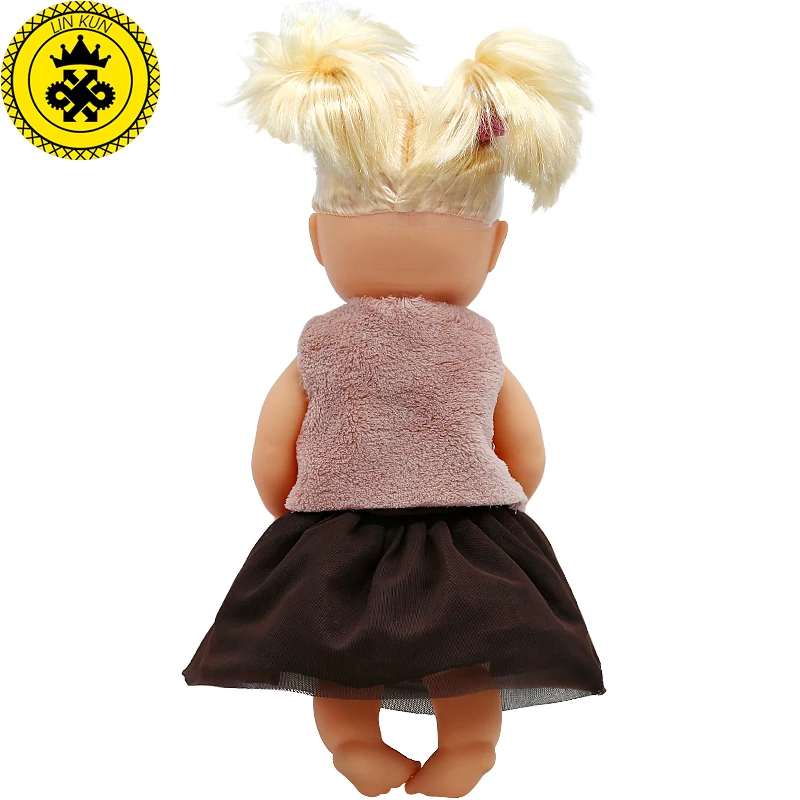 Doll Clothes Brown sleeveless jacket + lace skirt Suit Fit 33-35cm 14inch Spanish Accessories 644 | Игрушки и хобби