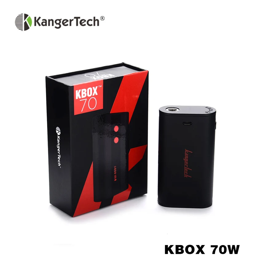 Оригинальный kangertech KBOX 70 Вт коробка мод с 4000 мАч In bulit батарея температурный